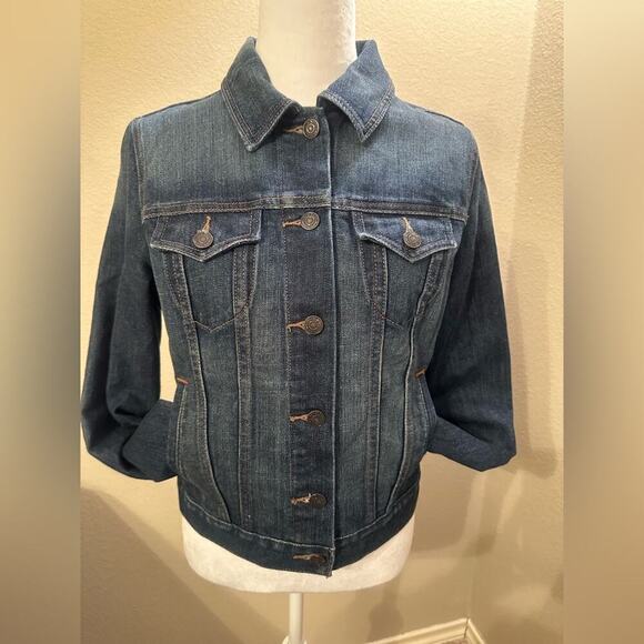 OLD NAVY Blue Denim Button Up Jacket Size M/M - Picture 2 of 9